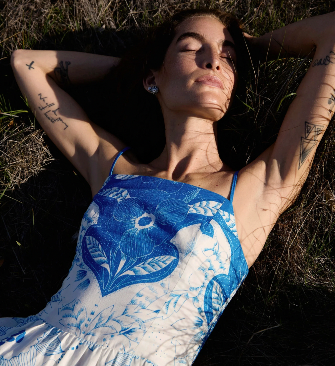Renee Ankle Dress-Celestia Print