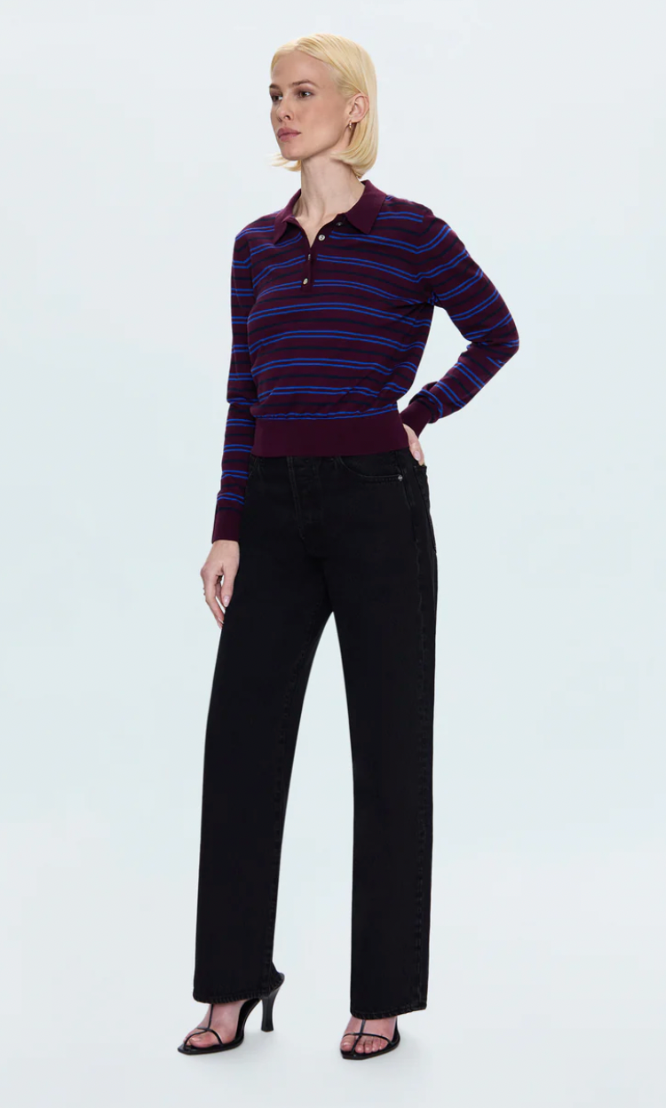 Tate High Rise Wide Leg  - Midnight Hour