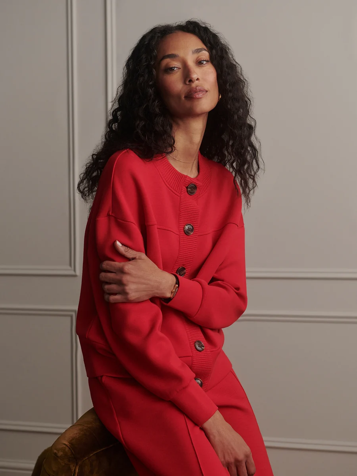 Olwen Button Front Sweat