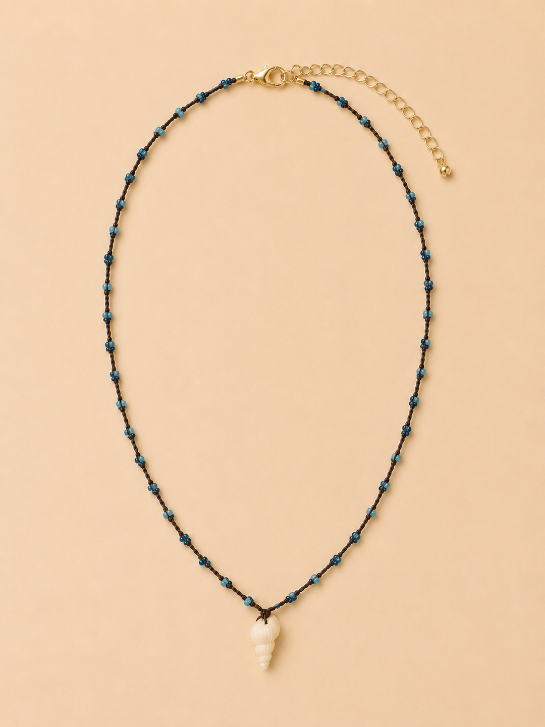 Claudet Collection-Blue Petite Beaded w/ Shell