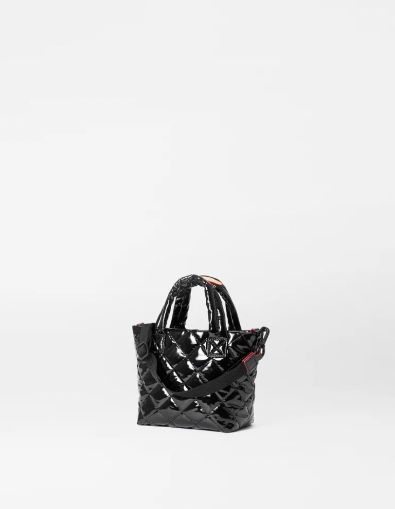 Black Lacquer Petite Metro Tote Deluxe