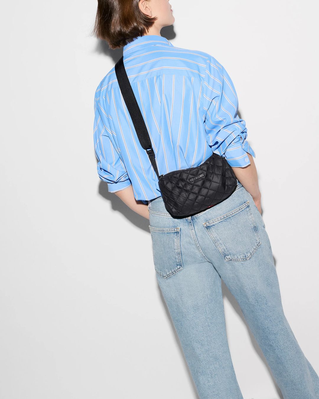 Metro Boxy East-West Crossbody-Black