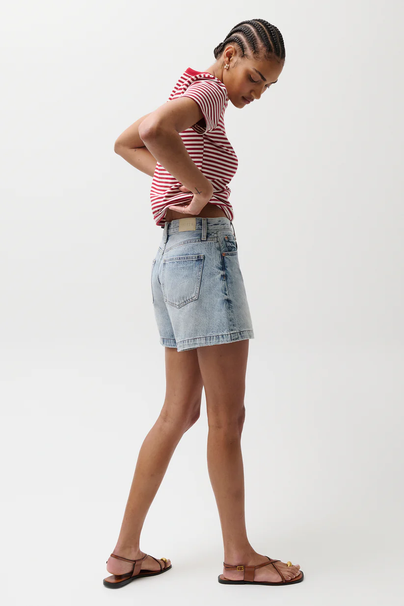 Sage High Rise Short-French Riviera
