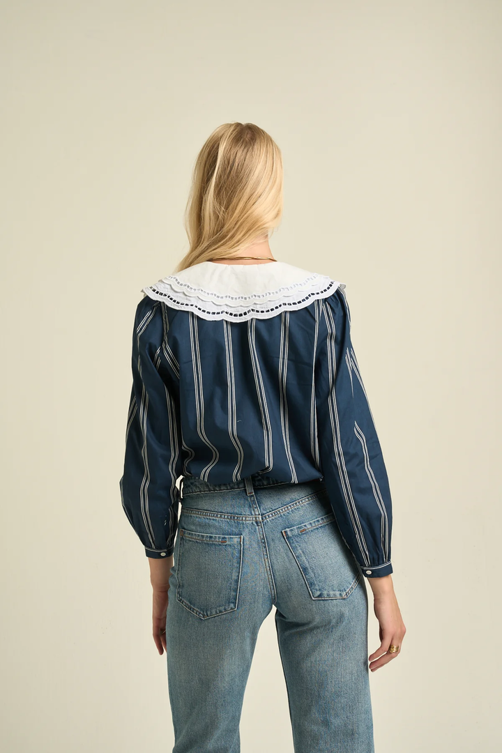 SONMER Daphne Blouse Navy