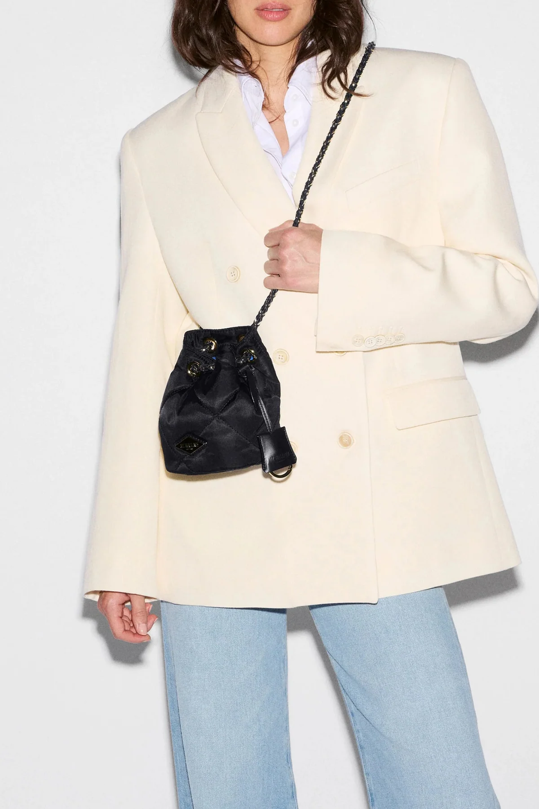 Frankie Bucket Bag Black- Mini