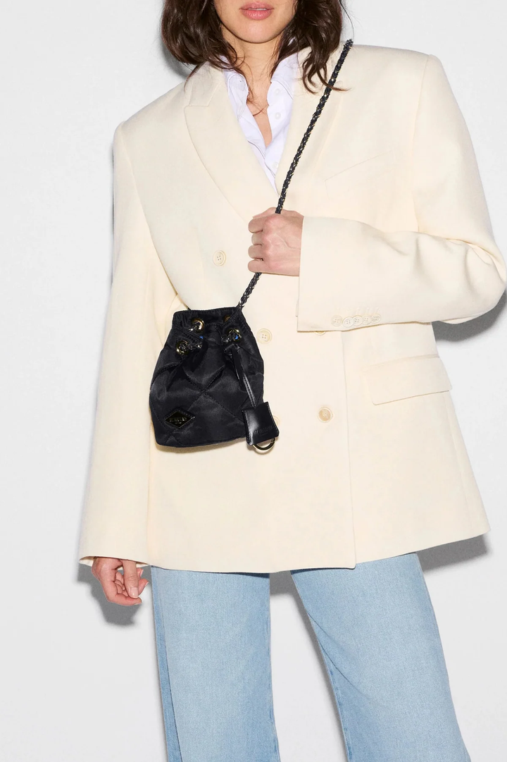 Frankie Bucket Bag Black- Mini