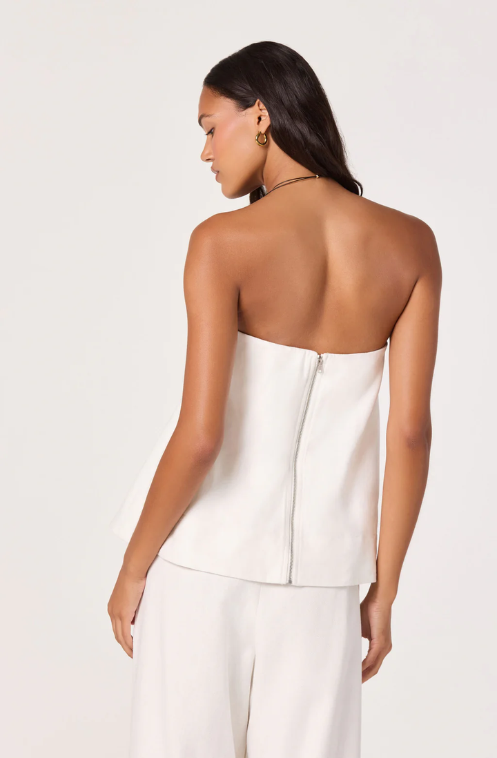 Talulla Strapless Babydoll Top-Off White