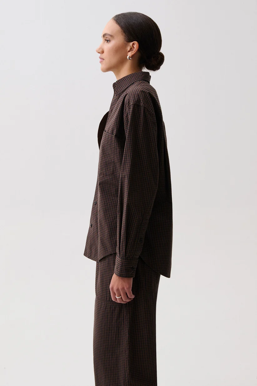 Mila Button Down Wrap Top - Hot Toddy