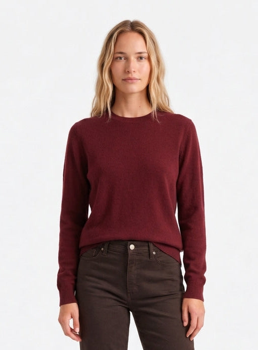 Classic Sweater Top-Wine
