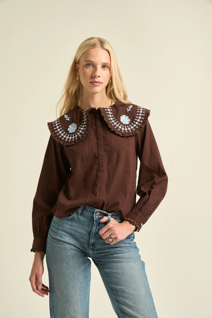 SONMER Paloma Blouse Chocolate
