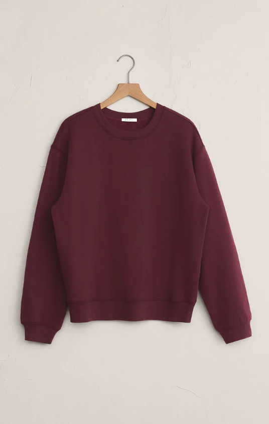 Boyfriend Sweatshirt Merlot