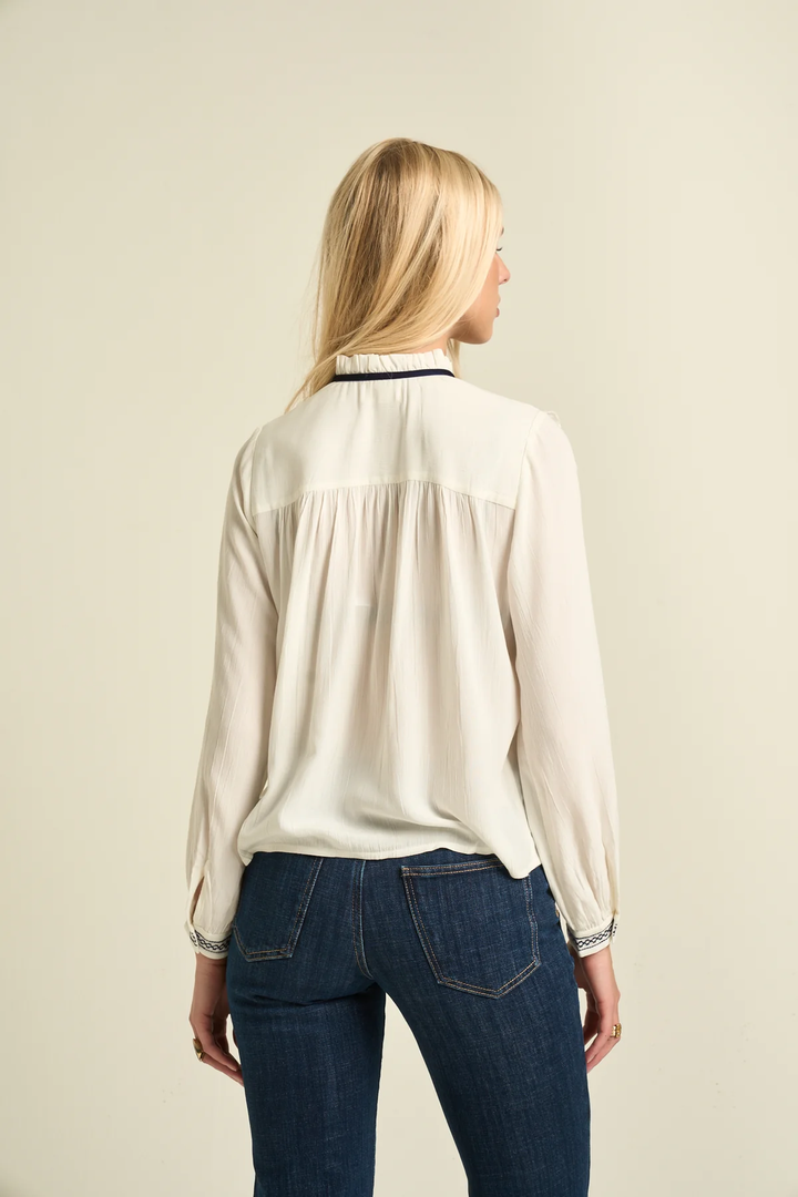 SONMER Hazel Blouse Off White