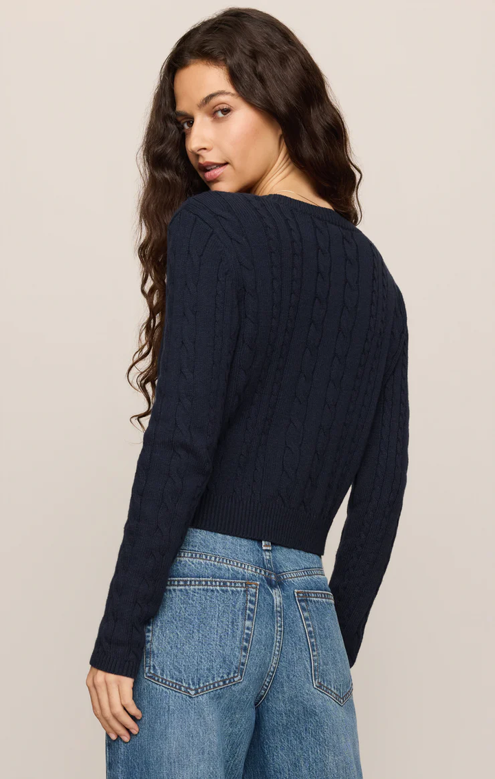 Cera Long Sleeve Cardigan-Eclipse