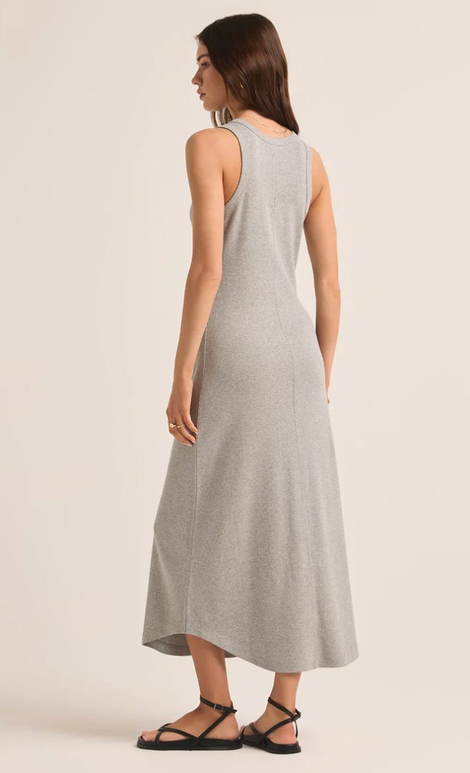 Goodwin Midi Dress Classic Heather Grey