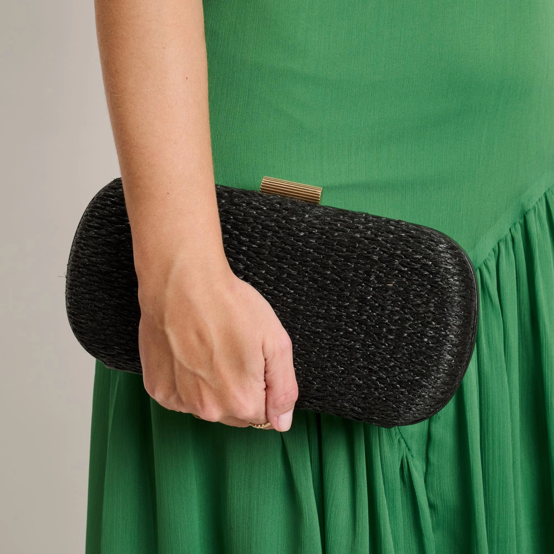 Quinn Evening Clutch-Black