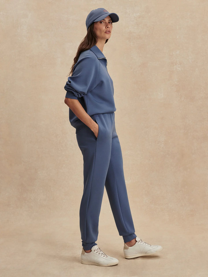 The Slim Cuff Pant-Bijou Blue