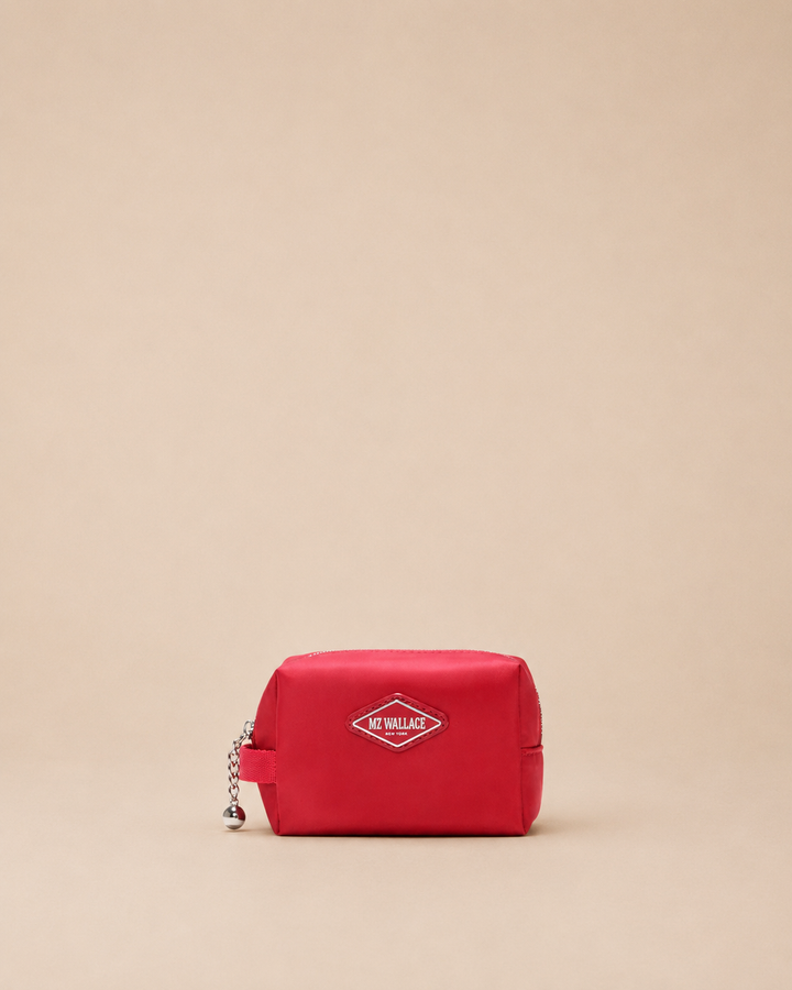 Ava Cosmetic Zip Pouch Mini - Red Apple
