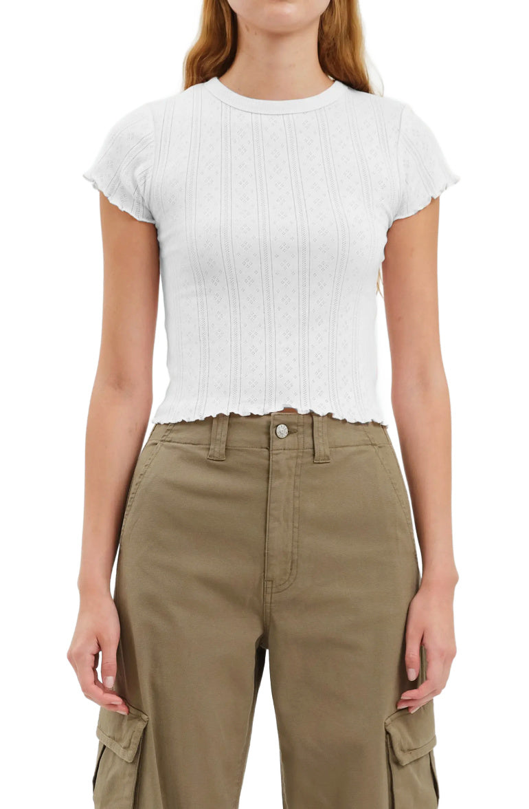 Lily Baby Tee White Hot