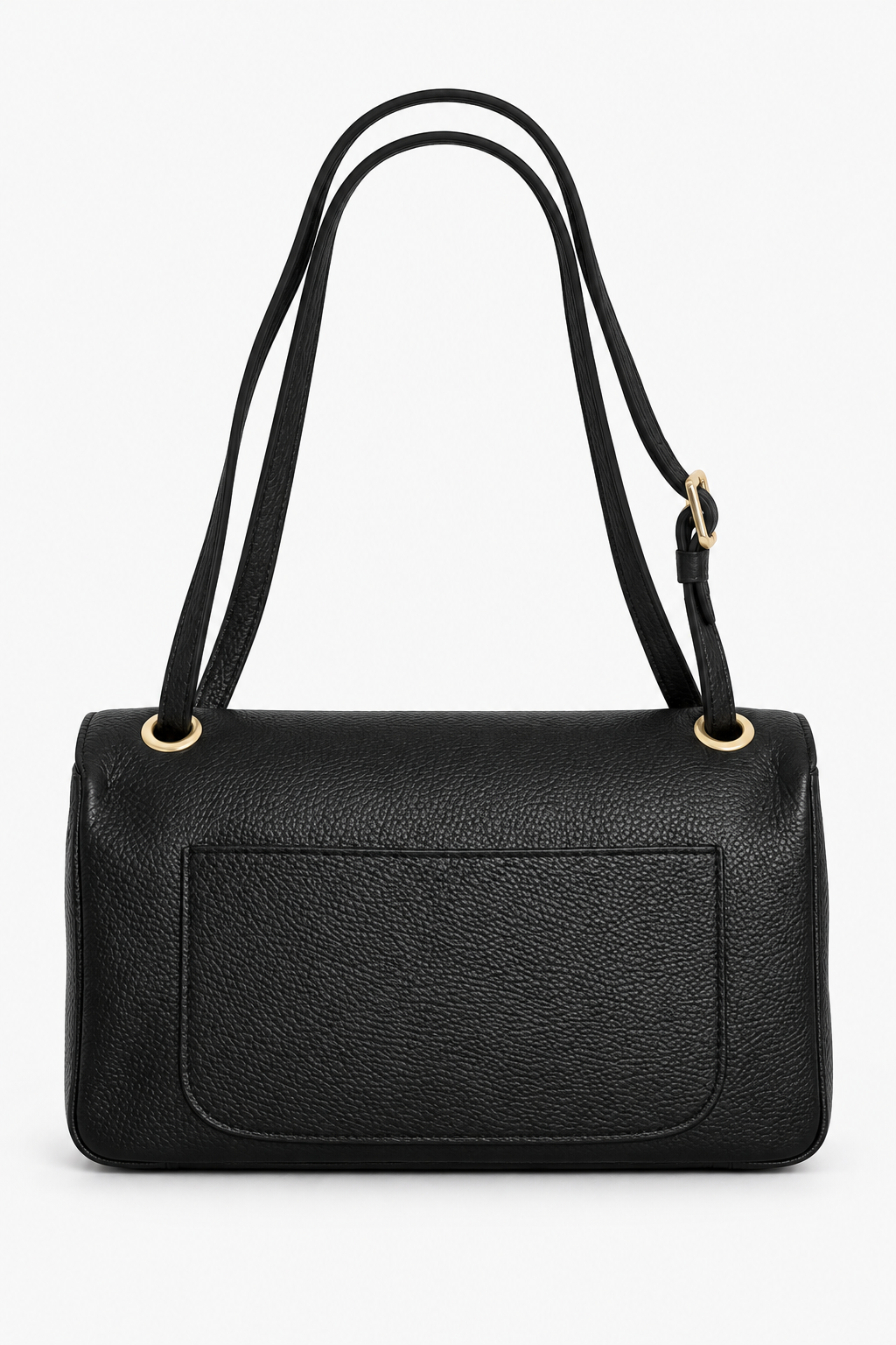 Aurora Leather Tote- Black