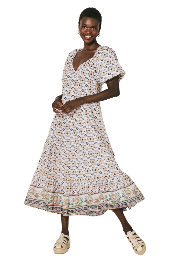 Paula Midi Dress Marrakesh Print