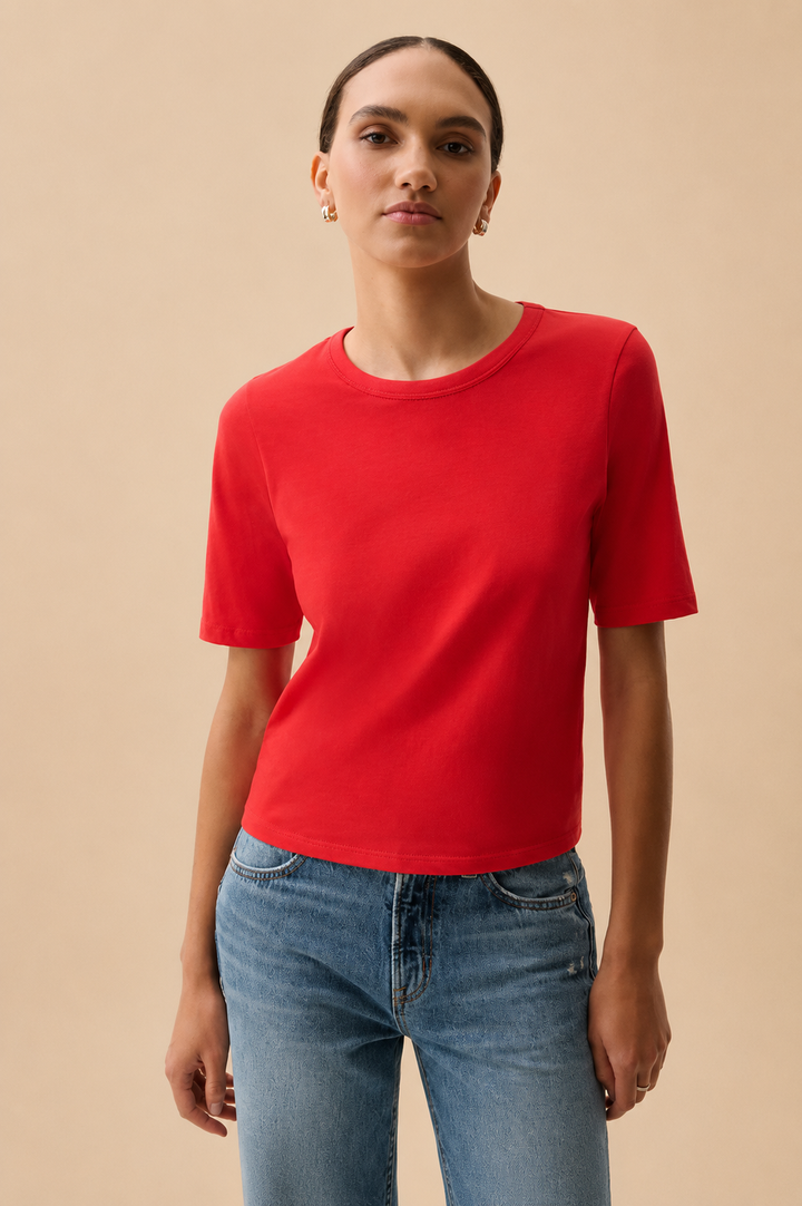 Melika Quarter Sleeve Tee - Negroni