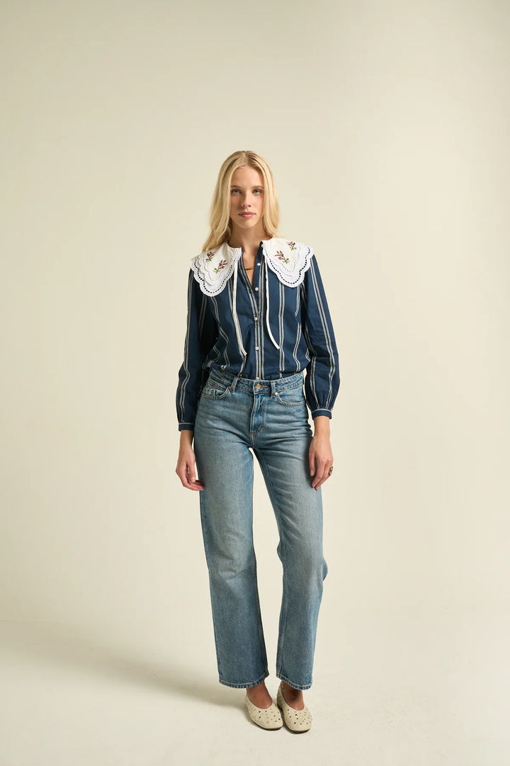 SONMER Daphne Blouse Navy