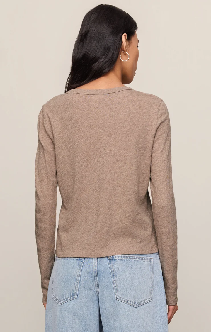 Junie Long Sleeve-Heather Ash