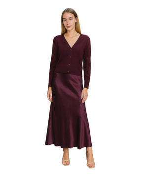 Farrah Midi Skirt Plum