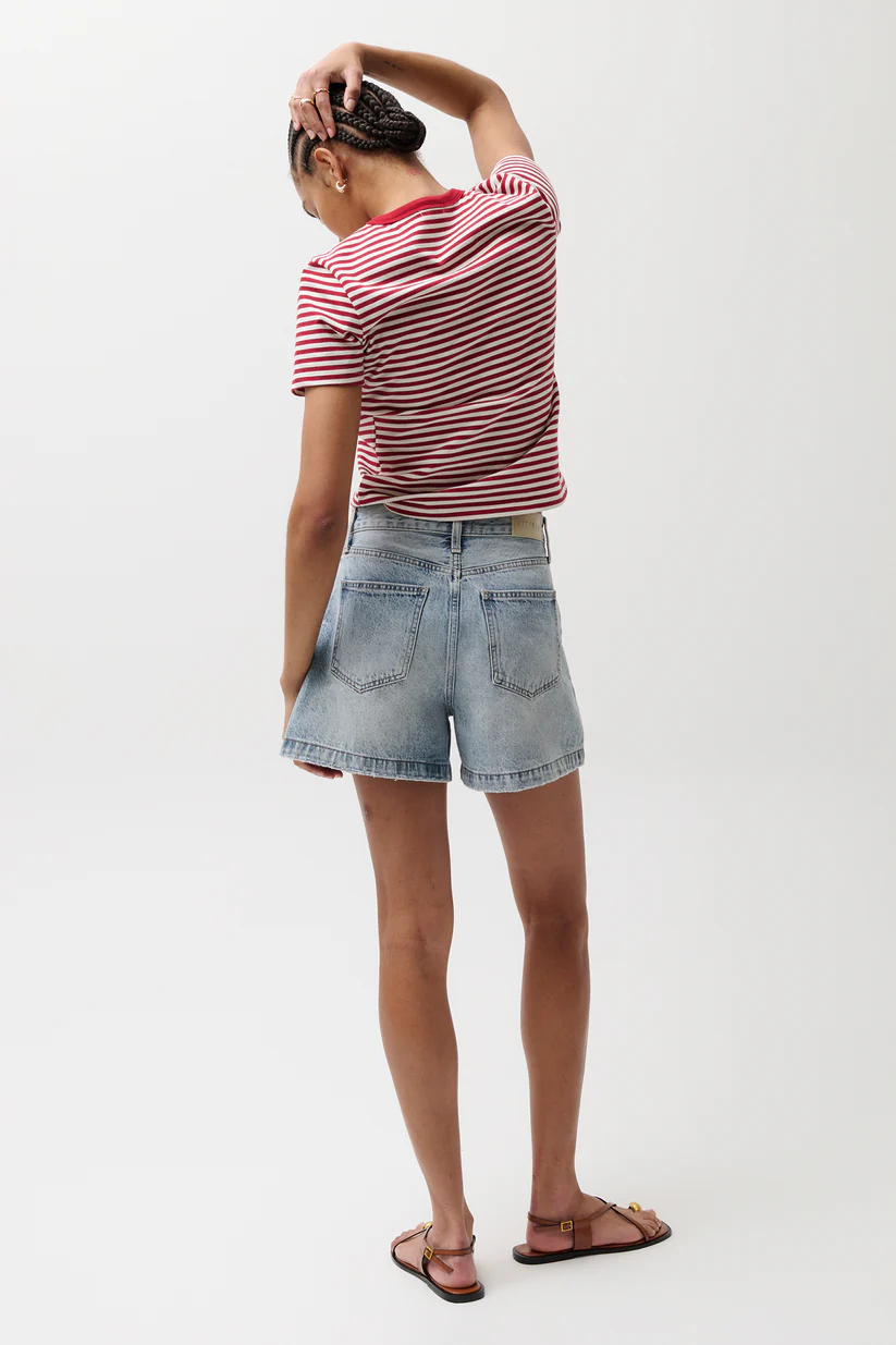 Sage High Rise Short-French Riviera