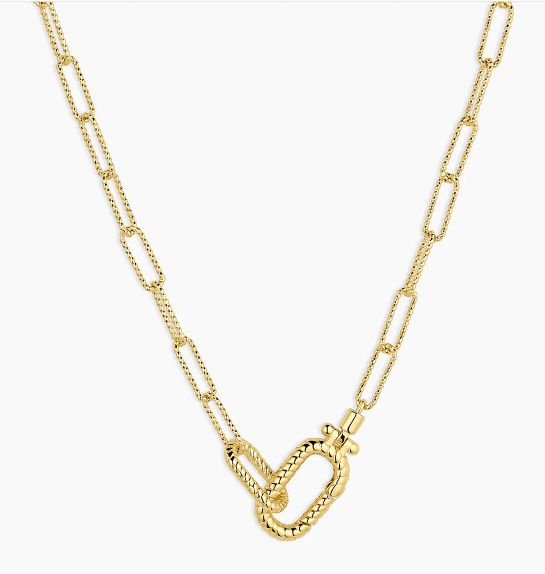Crew Link Necklace Gold