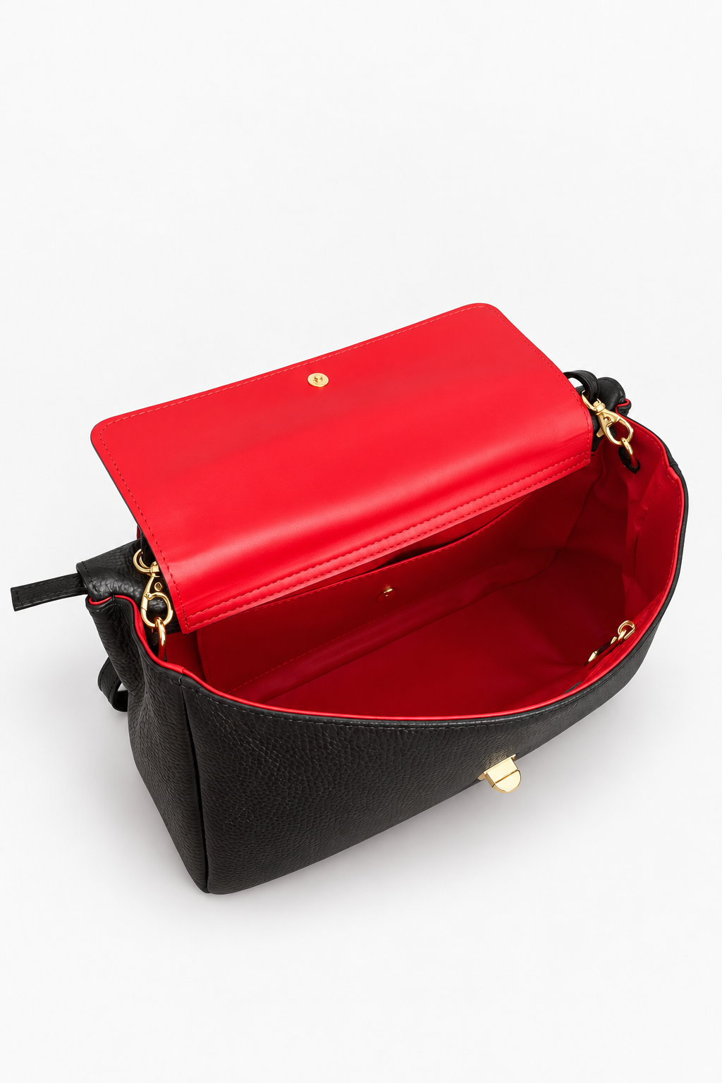 Aurora Leather Tote- Black