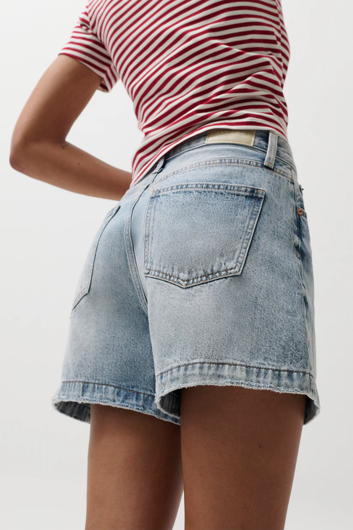 Sage High Rise Short-French Riviera