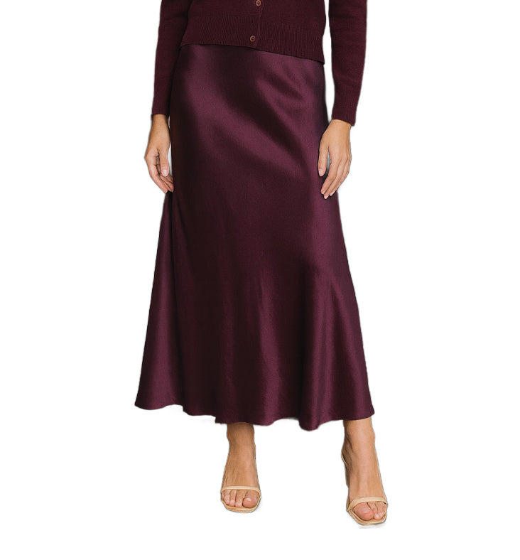 Farrah Midi Skirt Plum