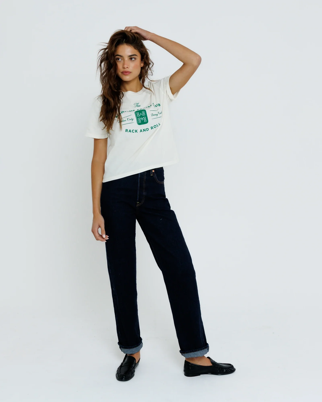 Mahjong Social Club Tee-Off White