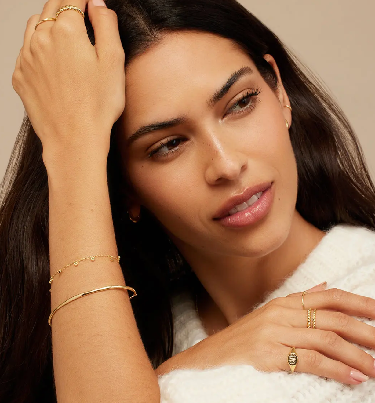 Taner Bar Bracelet - Gold