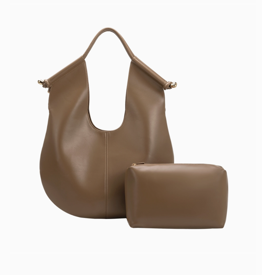 Tracy Vegan Shoulder Bag Mushroom