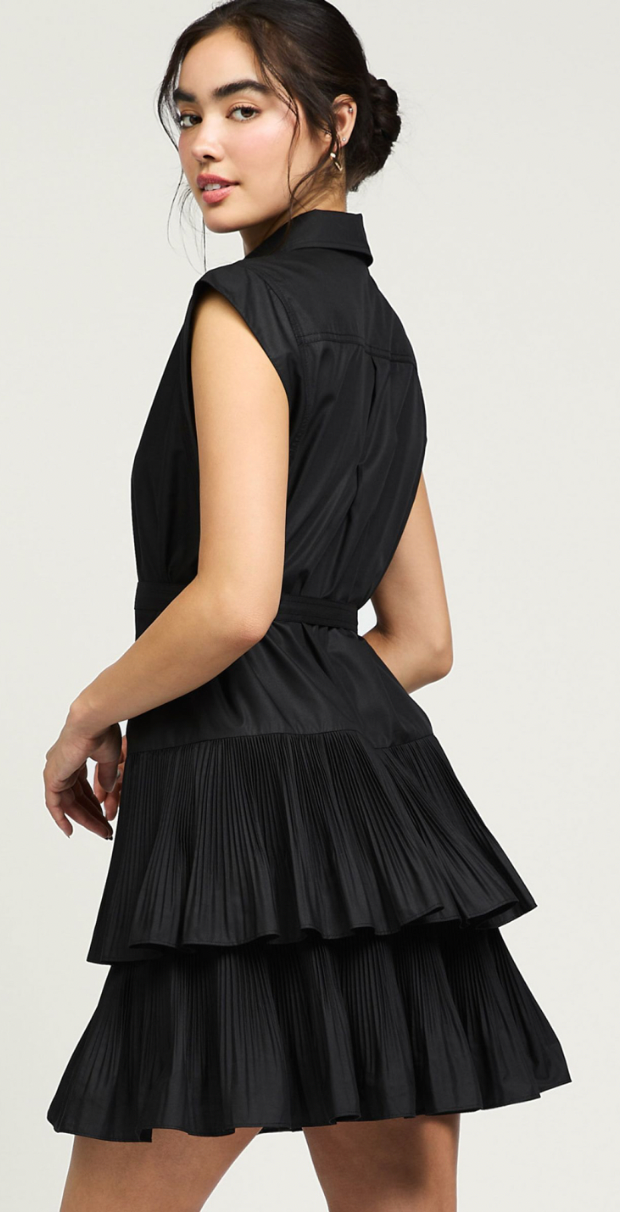 Belted Dress Black