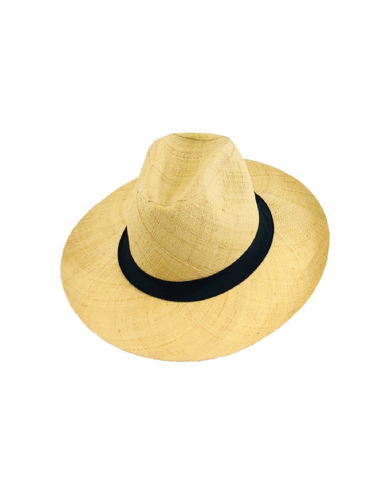 Panama Unisex Straw Hat Black Band