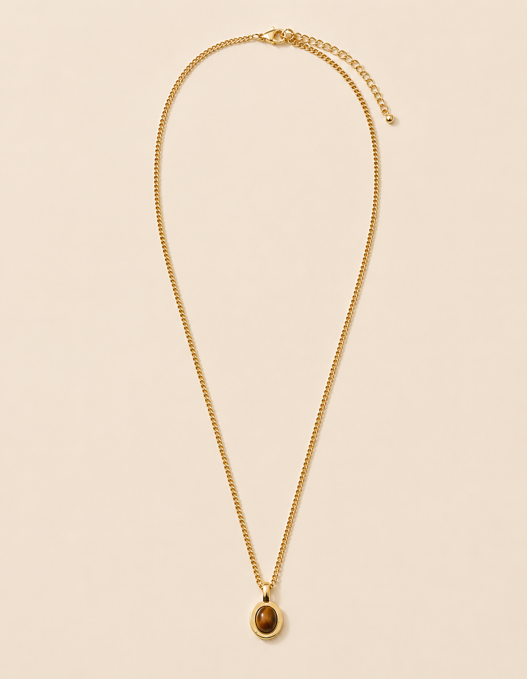 Gold Filled Chain w/Small Tigers Eye
