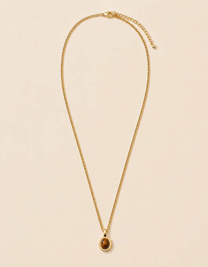 Gold Filled Chain w/Small Tigers Eye