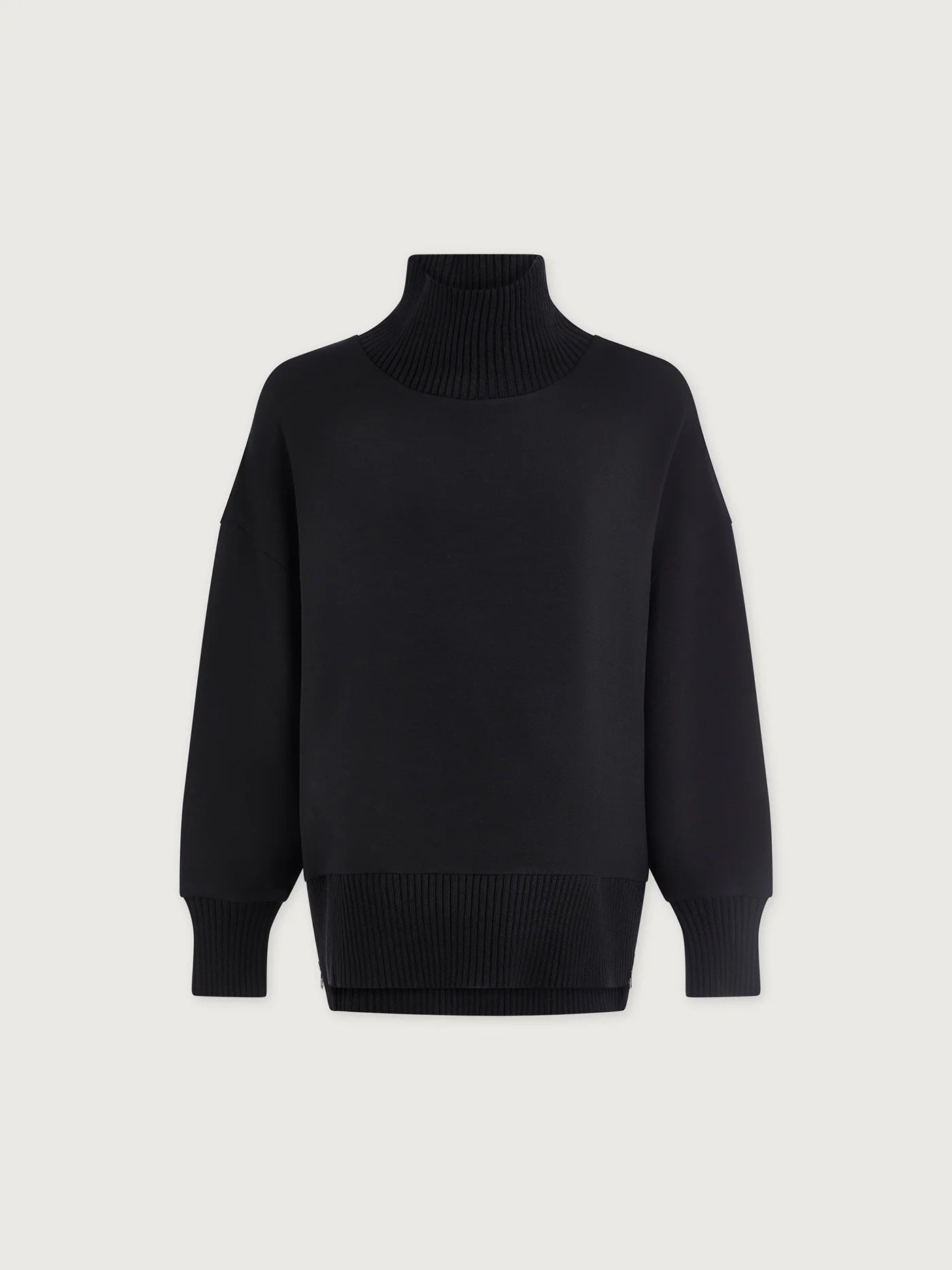 Barker High Neck Sweat-Black