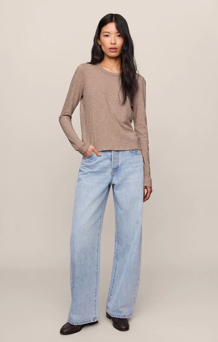 Junie Long Sleeve-Heather Ash