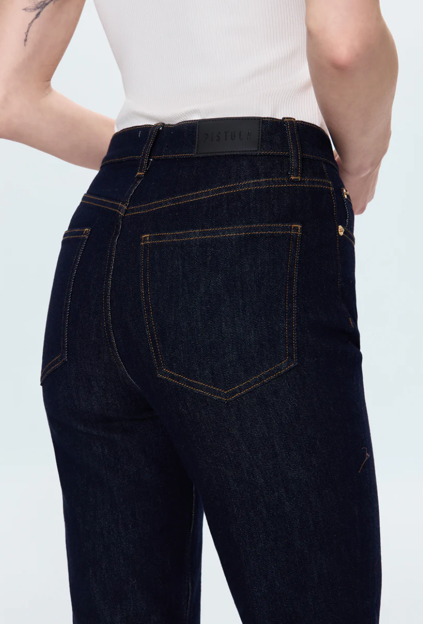 Bri Ankle High Rise Straight Jean - Nightfall