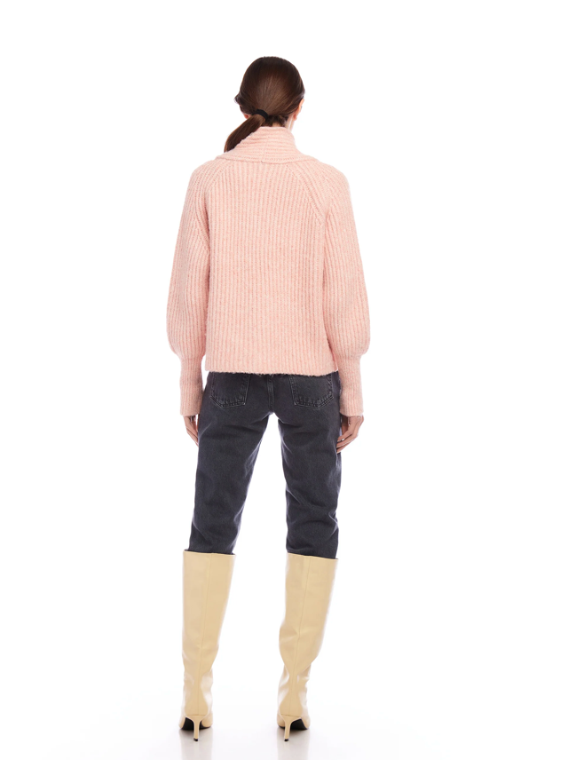 Cely Cropped Cardigan Pink