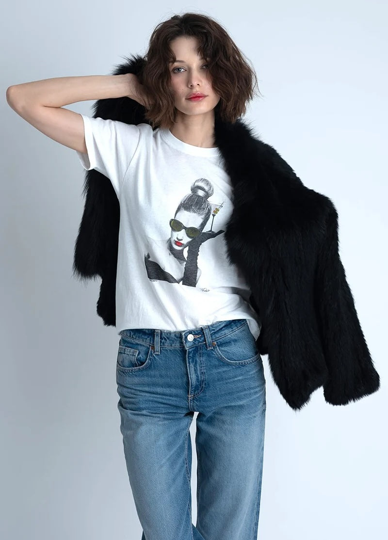 Extra Dirty Mushie Tee Worn White/Highlight