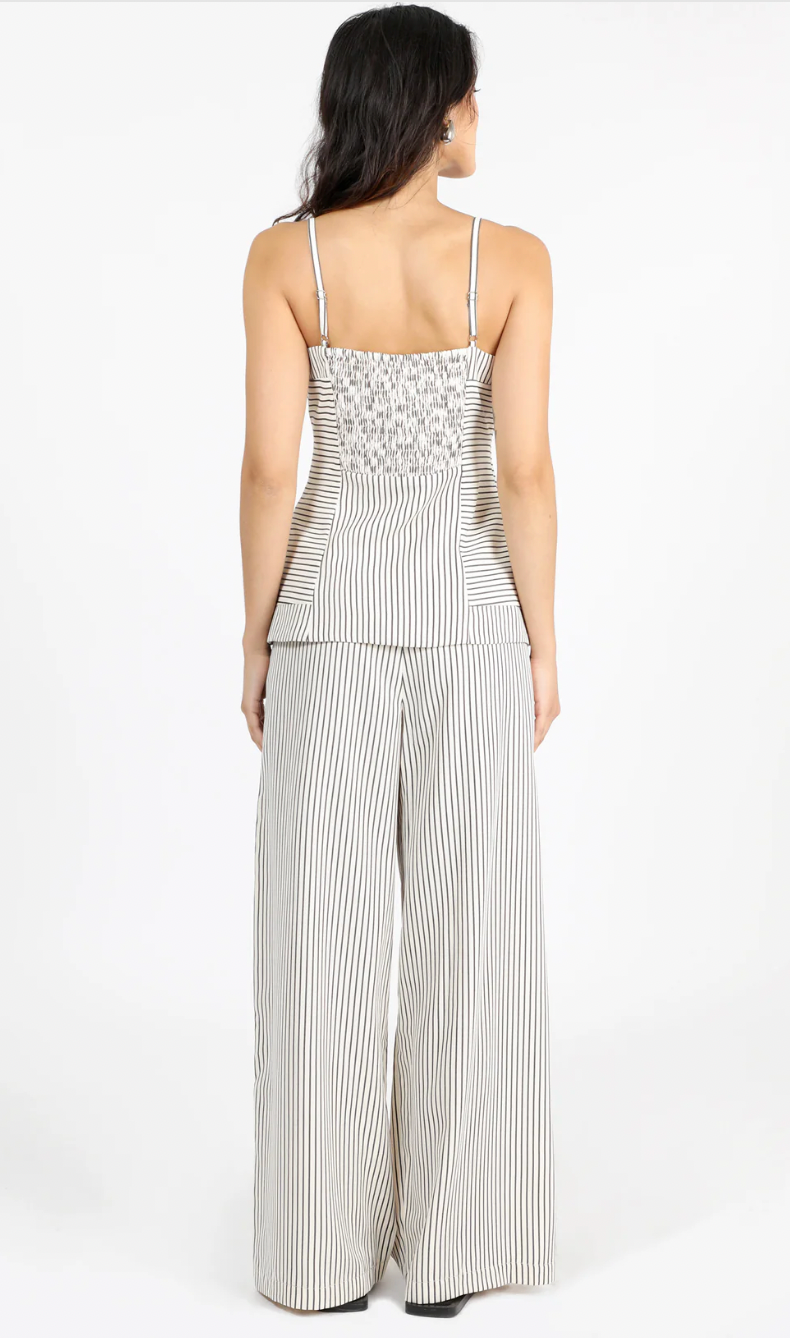 Stefani Pull Up Trouser Sand/Black