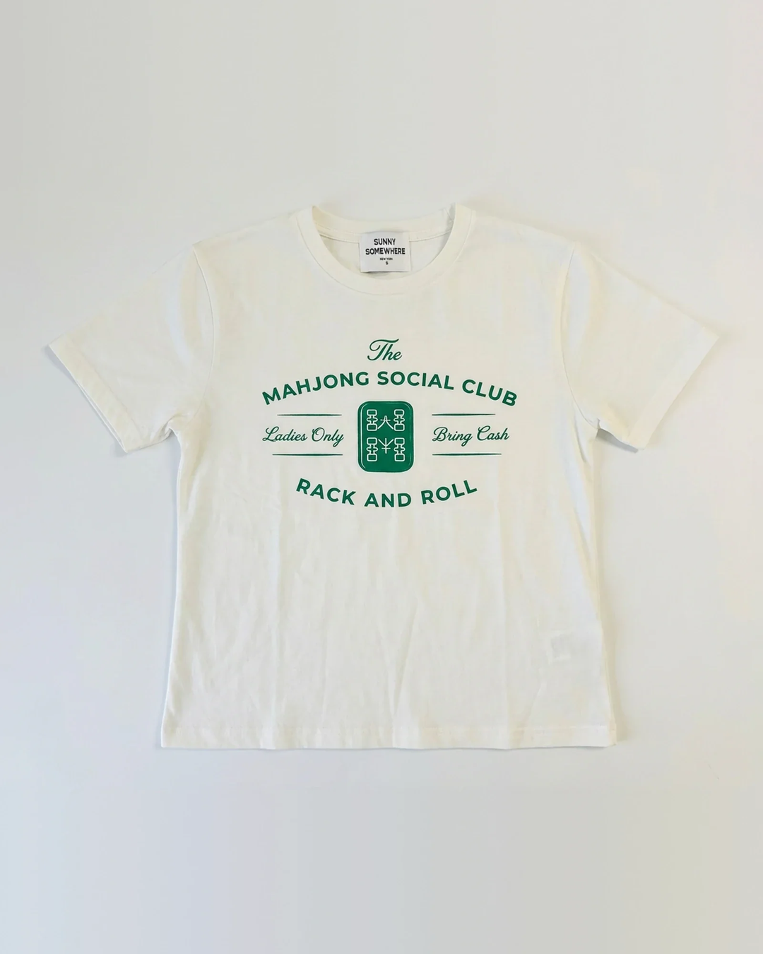 Mahjong Social Club Tee-Off White