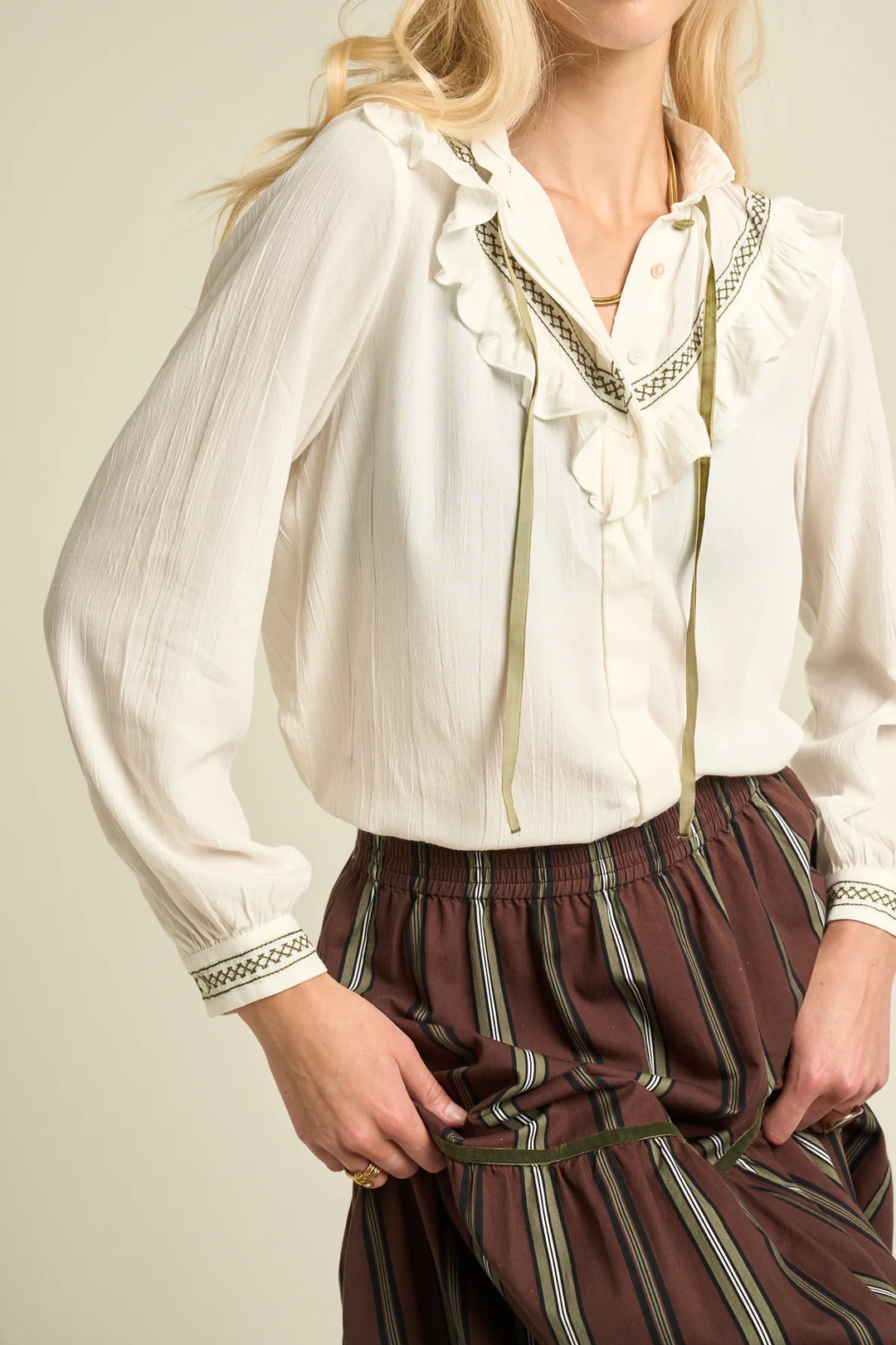 SONMER Hazel Blouse Ecru