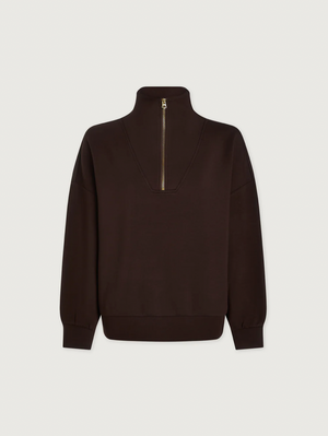 Hawley Half-Zip Sweat Coffee Bean