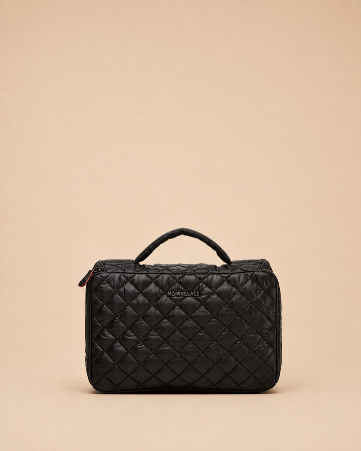 Zip Round Cosmetic Black
